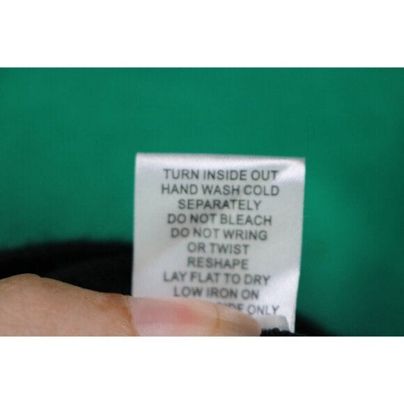 Elementz Cowl Neck 3/4 Sleeve Sequins Green Fade Sweater-Large-Boho-Festive - Picture 6 of 9